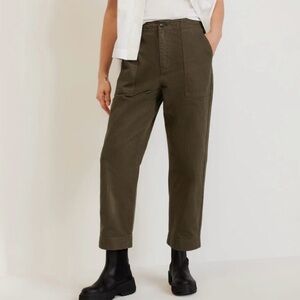 Everlane Organic Cotton Herringbone Pant in Beech